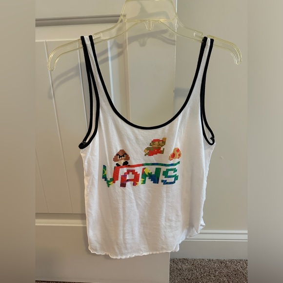 VANS and Super Mario Bros 8-Bit Tank Top - Picture 1 of 4
